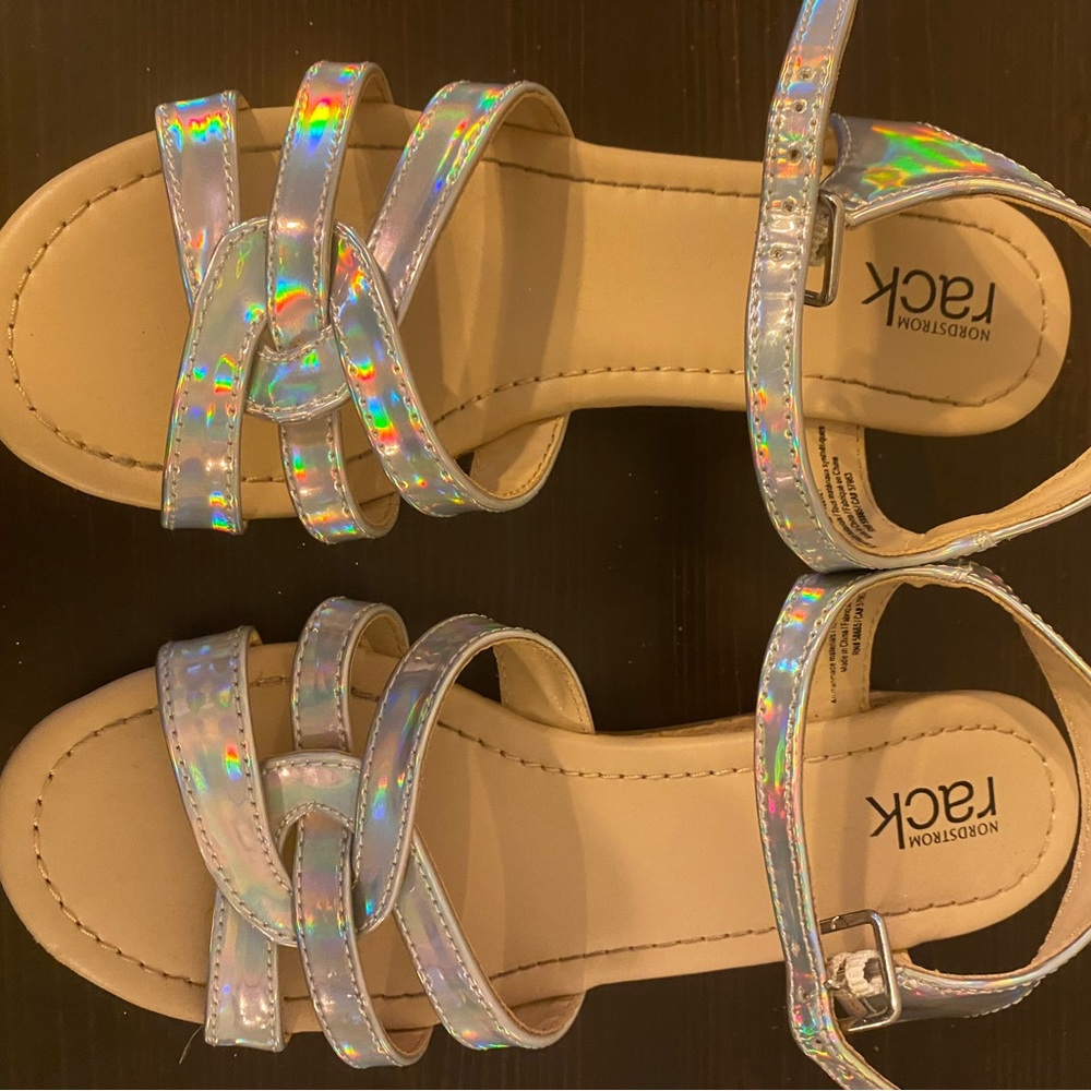 Nordstrom Rack Iridescent Wedge Sandal